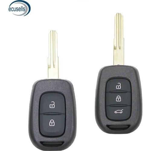Remote Key Shell Case Fob 2 Buttons 3 Buttons for Renault Duster Dokker Trafic Master 2013-2017