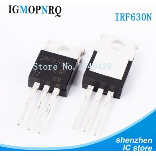 10PCS IRF630N IRF630 TO-220 IRF630NPBF MOSFET MOSFT 200V 9.5A 300mOhm 23.3nC New