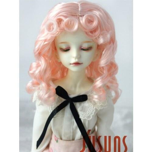 JD276 1/6 YOSD doll wigs 6-7 Princess Long curly BJD hair Synthetic mohair doll accessoires