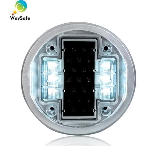 Flash mode hot selling waterproof aluminum white LED solar powered deck dock road stud