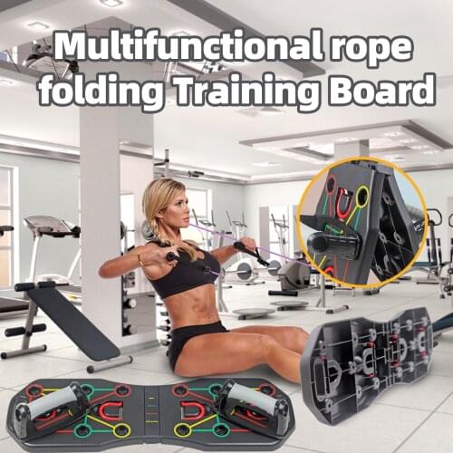 Push-up Board Foldable Sport Portable Multifunctional Rope Training Board For Chest Muscle Training