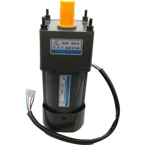 VTV YN90-120 50/60Hz 220V Ac Gear Motor 120 watt 5 Wires Adjustable speed motor Electric Industrial Motor
