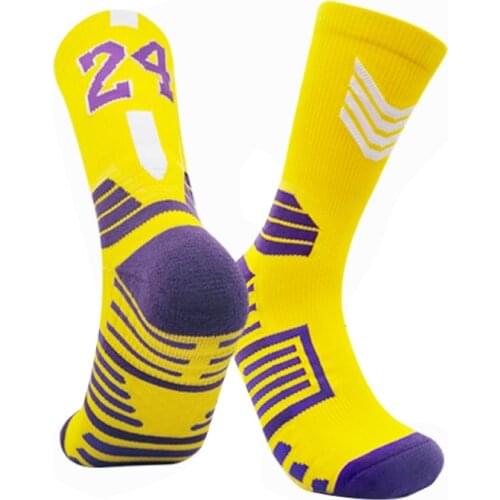 Hot Sell Professional Kids Basketball Socks With Sports Pattern Men Outdoor Cycling Climbing Running Quick-drying Breathable Adu