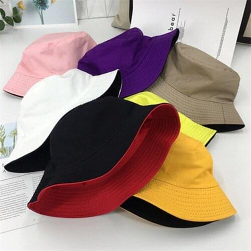 Unisex Cotton Men Women Bucket Hat Fishing Fisher Beach Sun Cap Hats Fashion