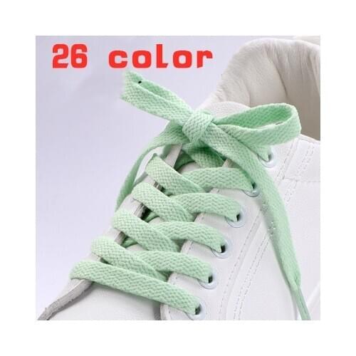 36 Colors 8mm Flat Thicken AF1 Kids Shoelaces Basketball Sneakers Sail Shoe Laces Shoe Accessories 60/100/120/140