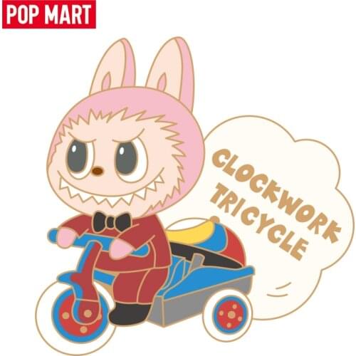 POP MART The Monster Toys Metal Badge Blind Box Cute Kawaii Whole Box Free Shipping