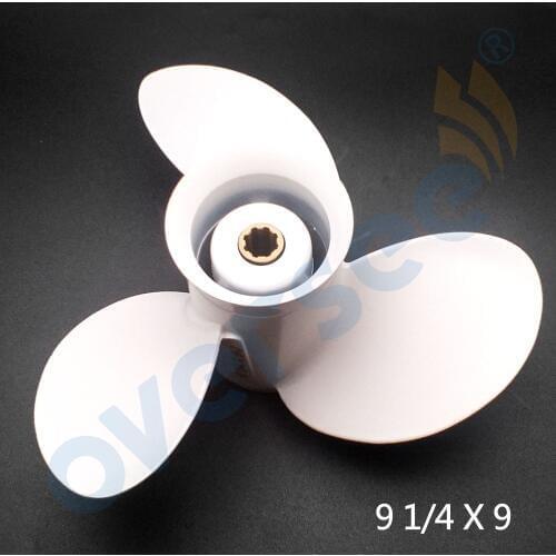 683-45945-00-EL Aluminum Propeller 9 1/4x9-J for Yamaha 9.9HP 15HP Outboard Motor Motor 9-1/4 x 9 - J