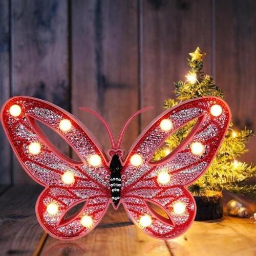 2020 Diamond Painting Light DIY LED 5D Diamond Painting Modeling Lamp Gifts Embroidery Lamp Star Butterfly LOVE Christmas Decor