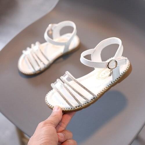 Hot Sell Summer Sandals Fashion Girls Princess Shoes Kid Gladiator Sandals Toddler Children Shoes Open Toe Beach Sandals E821