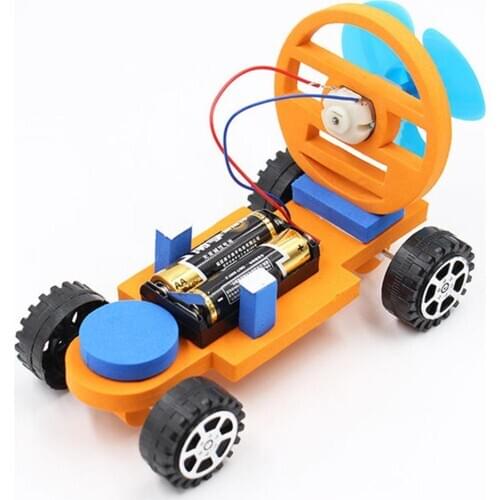 DIY Assembly Electric Racing Car Science Experiment Model Educational Kids Toy