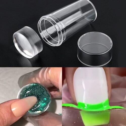 Silicone Transparent Jelly Nail Art Stamping Gel Kit Clear Stamper Scraper Set DIY Polish Design Manicure Tool
