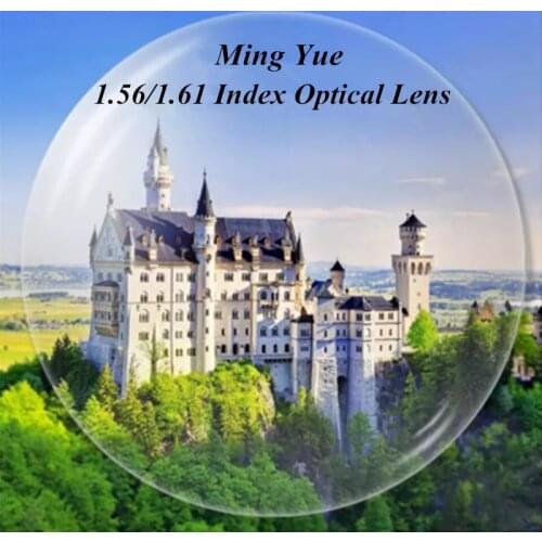 Super-tough 1.56 1.61 Index Optical Prescription Aspheric Lenses Mingyue Myopia Hyperopia Presbyopia Optical Lens