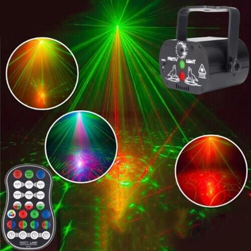 LED Disco DJ Stage Lights Projector RGB for Bar Concert Sound Activated