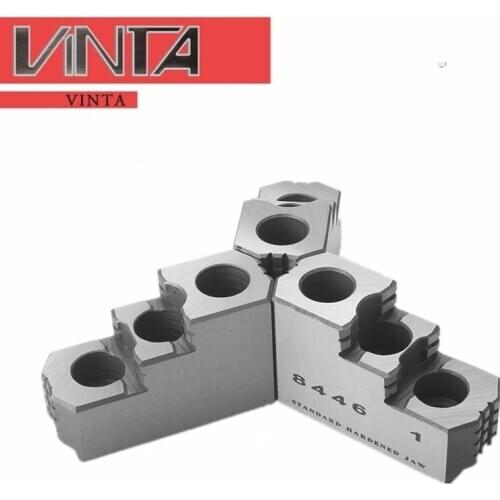 Three-jaw jaw Hydraulic chuck powerful hard jaw soft jaw CNC lathe hydraulic raw jaw chuck three grip rough machining chuck HJ