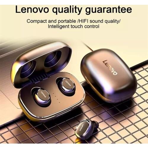 Original Lenovo H301 TWS Bluetooth 5.0 Wireless Earphones CVC Noise Reduction HiFi Bass Touch Control Stereo Wireless Headset
