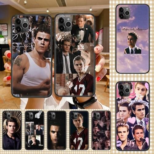 The Vampire Diaries Paul Wesley Phone Case Cover Hull For iphone 5 5s se 2 6 6s 7 8 12 mini plus X XS XR 11 PRO MAX black