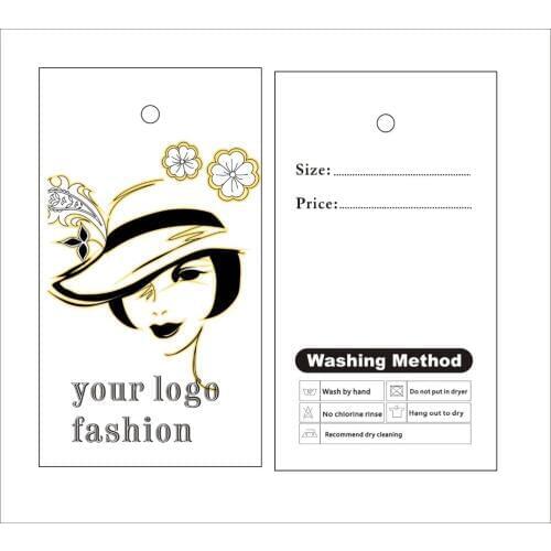 Custom print hang tags 500PCS only 38usd, womens clothing,price tags, label tags free design free shipping custom print label