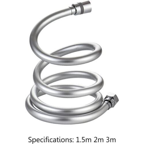 1.5/2/3m PVC Smooth Shower Hose High Pressure Thickening Handheld Head Flexible Anti Winding For Bath Parts Accessories L4MB