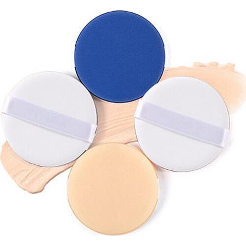 2Pcs Soft Sponge Round Makeup Powder Puff for Foundation BB Cream Air Cushion Beauty Makeup Foundation Contour Facial Sponges