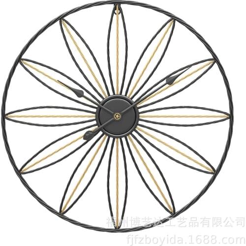 2020 New Nordic Mute Clock Living Room Creative Hanging Wall Mounted Clock Iron Simple Clock Factory Direct Loudspeaker Clocks