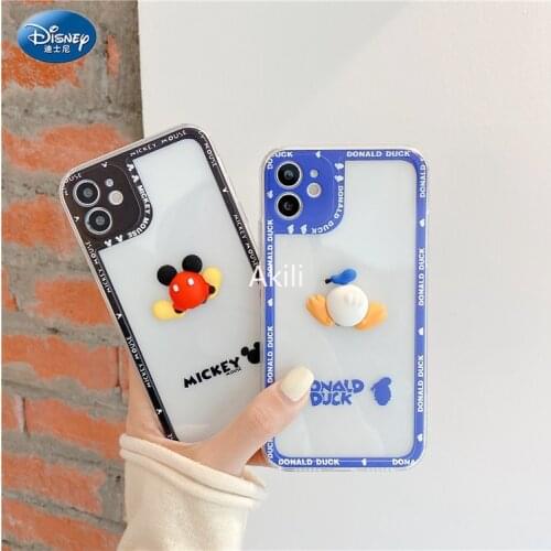 2021 Disney Donald Duck Daisy for iPhone 7 plus xr xs max 11/12pro max 12mini kawayi couple phone case zz0727-1