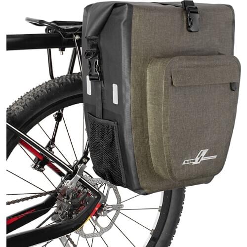 30L Waterproof Bike Rear Rack Bag Bicycle Pannier Bag Shoulder Bag Cycling Touring Grocery Bike Trunk Bag MTB Bicycle Bag