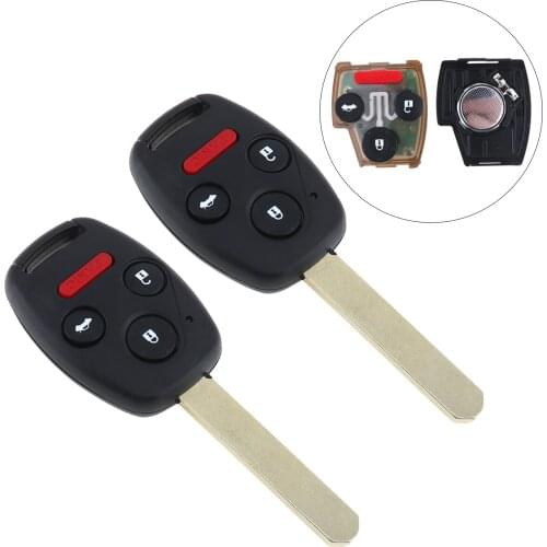 4 Buttons 313.8 Mhz ABS Keyless Entry Remote Key Fob Clicker Chip OUCG8D-380H-A for Honda Accord 2003 2004 2005 2006 2007