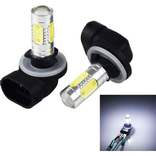 2Pcs H27 880 881 High Power 7.5W COB LED Auto Fog Lights DC 12V For BMW E39 E46 E60 For Audi A3 A4 Q5 For Ford Focus 2 3 mk1 mk2