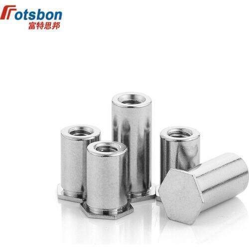 BSOS-M4-22 Blind Hole Threaded Standoffs Self Clinching Feigned Crimped Standoff Server Cabinet Sheet Metal Spacer PEM Rivet Nut