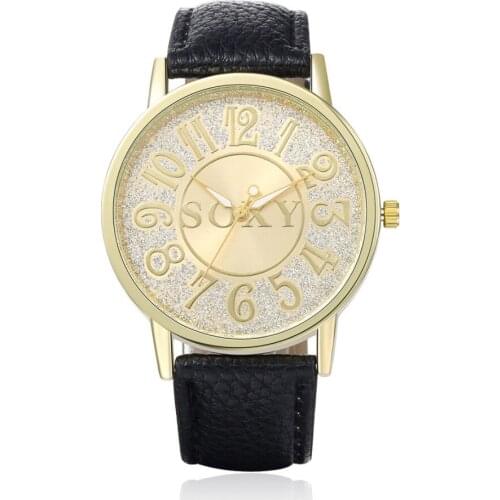 2021 New Top Luxury Brand SOXY Watches Women Fashion Leather Straps Womens Wristwatch Unique Designer Clock relogio masculino