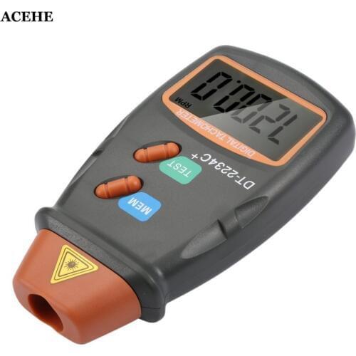 ACEHE New Arrive Digital Laser Photo Tachometer Non Contact RPM Tach Digital Laser Tachometer Speedometer Speed Gauge Engine