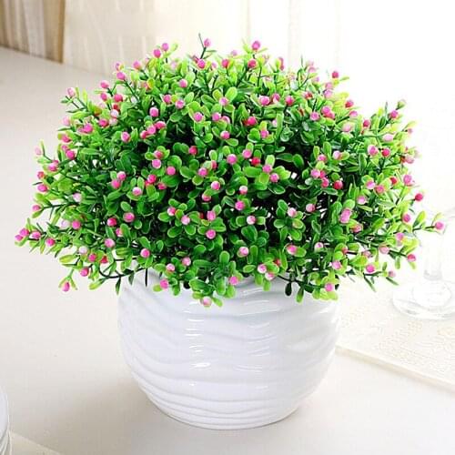 Artificial flower 1pcs Artificial Milan Grain Flower Wedding Party Garden Home Decoration flowers and plastic flowers