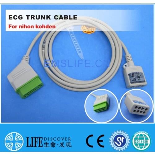 ECG 5-leads trunk cable for nihon kohden patient monitor