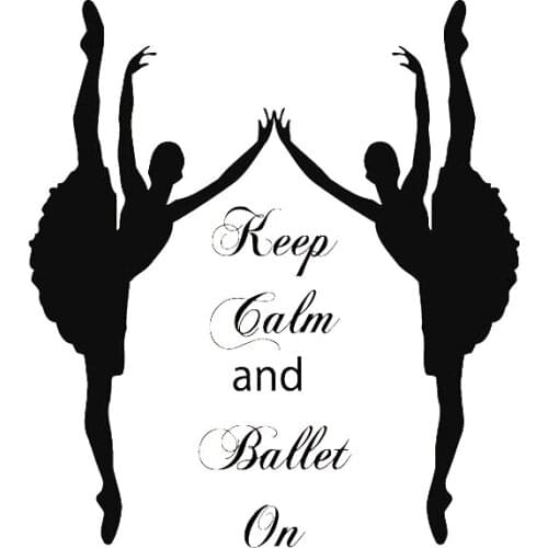 Keep Calm Wall Decals Russia Wall Decals Keep Calm And Ballet On Quote Ballerina Ballet Studio Decal Vinyl Removable DK-224