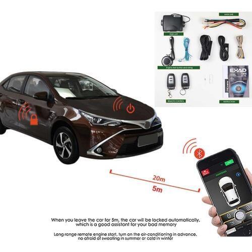Auto Button Start Stop For Smartphone Car Security Car Alarm System Central Locking/unlock Keyless Entry Remote Start For Honda