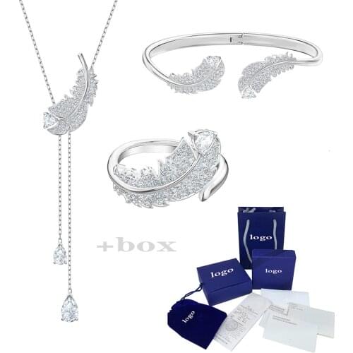 2019 NEW Stainless Steel Necklace Bracelets And Rings Jewellery Sets For Women 549391 549215 548213