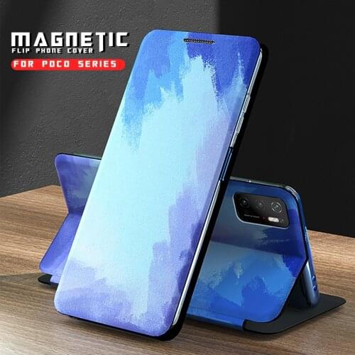 Magnetic Leather Stand Flip Case For Xiaomi Poco M3 Pro X3 NFC F3 Xiomi MI10T Mi 10T Lite Pro M3Pro X3Pro Phone Cover Coque