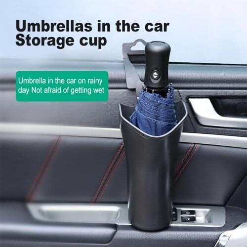 Multifunctional Car Umbrella Storage Box Car Organizer Barrel Car Folding Hanging Water Bottles Rack Holder Stowing Tidying