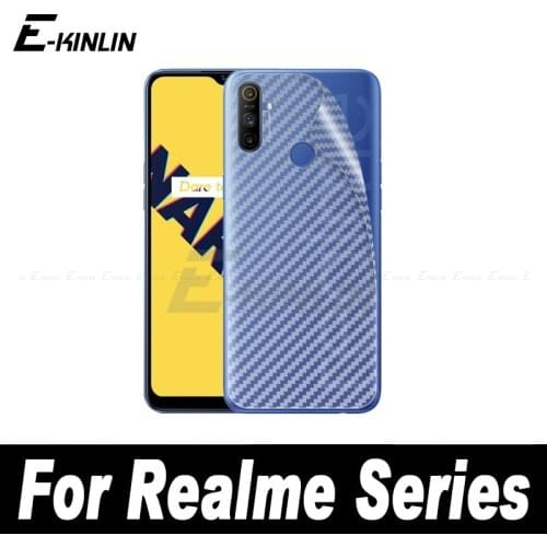 Soft 3D Carbon Fiber Back Cover Protective Film For Realme Narzo 30 20 10 30A 20A 10A Pro Rear Screen Protector Not Glass