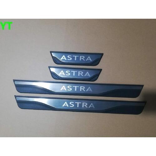 Car door sill plate,auto exterior scuff plate for Opel astra,auto accessories,free shipping