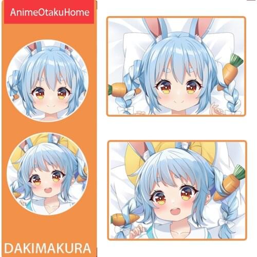 Anime Vtuber Usada Pekora Watson Amelia Houshou Marine Cute Girl Throw Pillow Cover Hugging Pillowcase Otaku Bedding Dakimakura