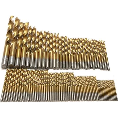 Big deal 50 Pcs Titanium Coated High Speed Steel Drill Bit Set Tool 1/1.5/2/2.5/3mm