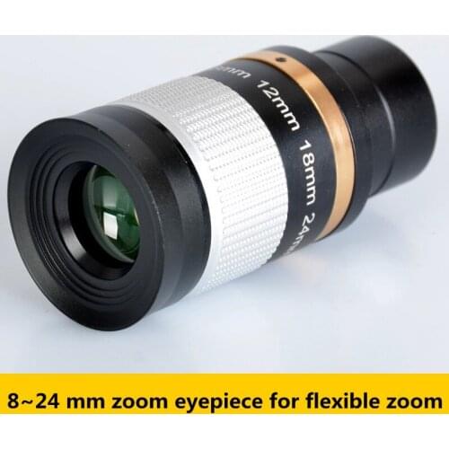 1.25 inch continuous zoom eyepiece telescope accessories 8-24mm continuous zoom eyepiece astronomical telescope eyepiece