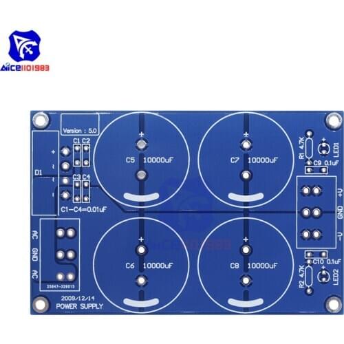 Diymore 4*10000uF 50V Rectifier Filter Board for LM3886TF / TDA7293 PCB