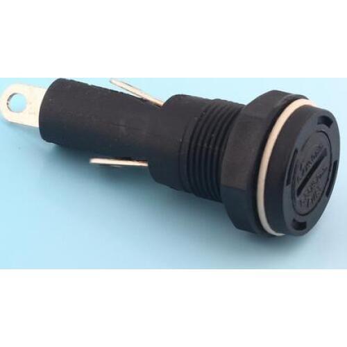 R3-55B 6*30mm 20A 250V Black Fuse Holder x 100pcs