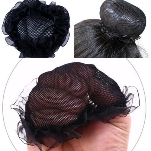 2019 Hot 2Pcs Elastic Nylon Hairnets Black Blonde and White Color Invisible Hair nets For Package Hair and Wig Cap Wholesale