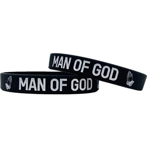 300pcs Motivational MAN OF GOD Silicone Bracelets Rubber Wristbands Free Shipping by DHL