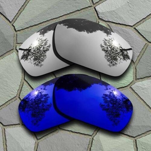Chrome&Violet Blue Sunglasses Polarized Replacement Lenses for Oakley Jawbone