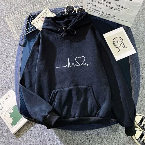 Hoddie For Women Sweatshirt Femme Oversize Pullovers Love Couple Clothes With Hood Women Sweetshirts Loose Jumper Sudaderas