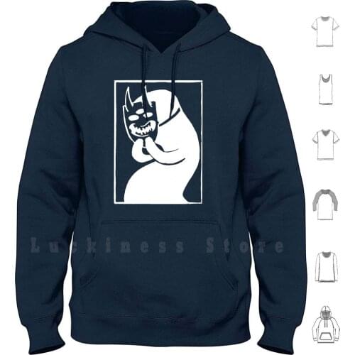 Masked Linocut Version 2 Hoodies Long Sleeve Masked Linocut Carving Printmaking Mental Health Dark Art Alex
